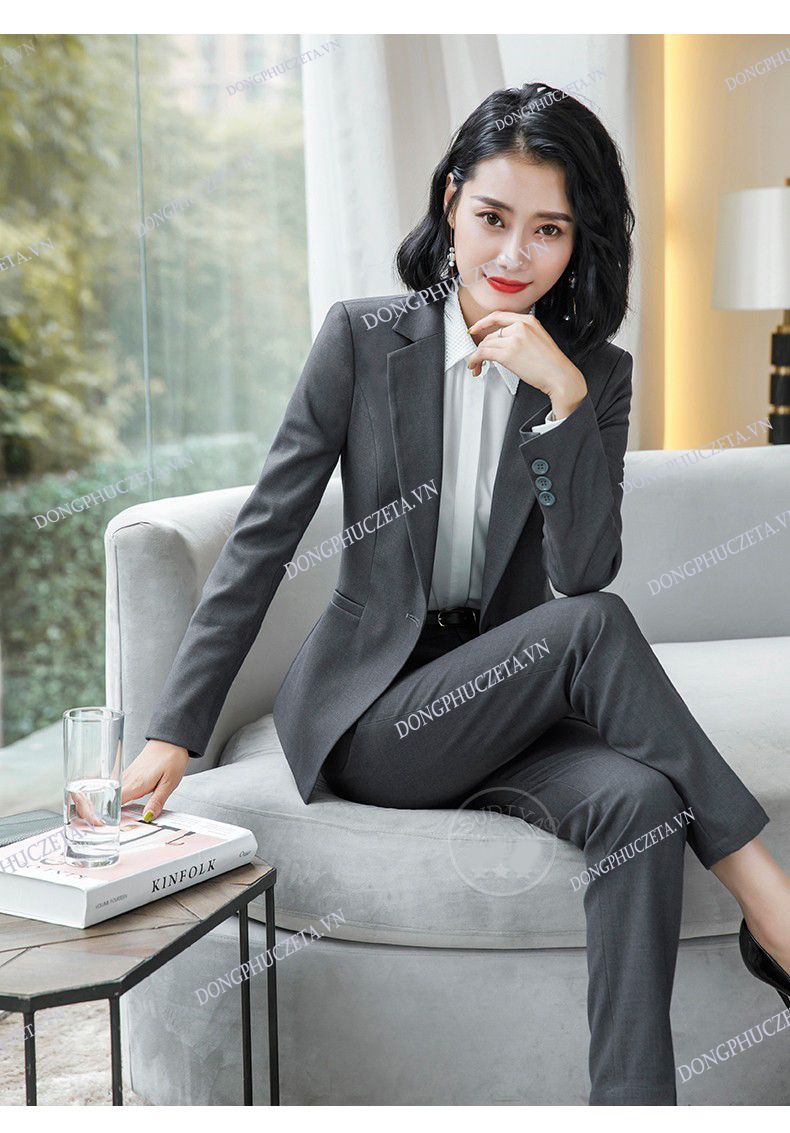 mẫu vest đồng phục cơ bản