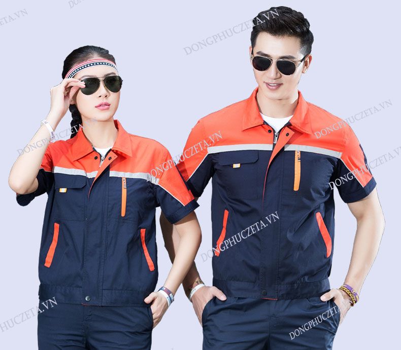 quần áo đồng phục kỹ sư màu xanh đen