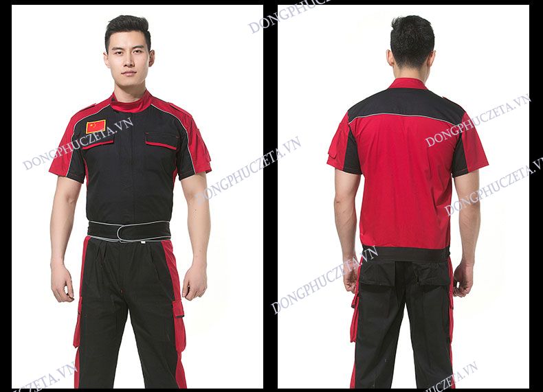 may đồng phục sửa chữa xe máy