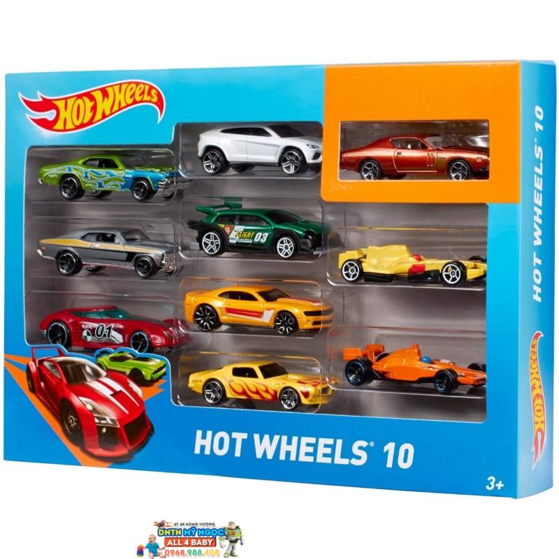 Bộ 10 xe đồ chơi Hot Wheels 54886