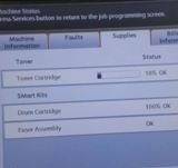 Kiểm tra tình trạng Mực - Trống - Số trang in máy fuji xerox