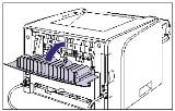 Máy in báo kẹt giấy nhưng không có giấy bên trong