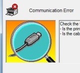 Máy in báo lỗi communication error