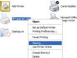 Nguyên nhân không share được máy in