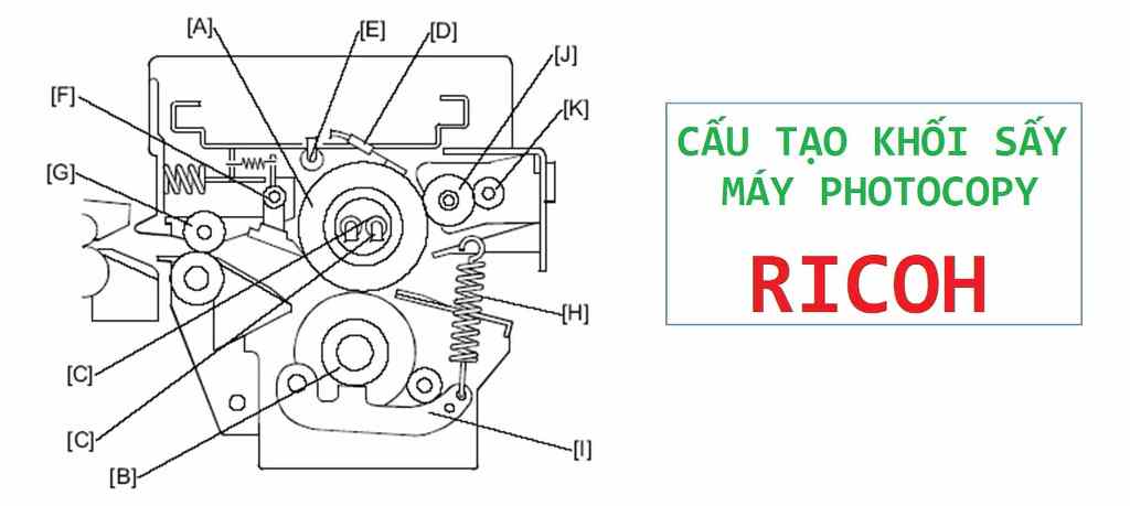 cấu tạo cụm sấy máy photo ricoh