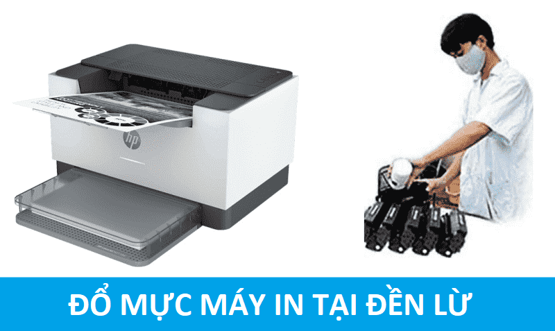 Đổ mực máy in tại Đền Lừ