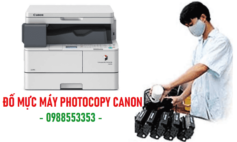 Đổ mực máy photocopy canon iR 2018