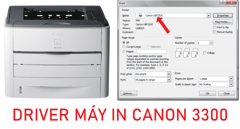 Driver canon LBP 3300 và hướng dẫn cài đặt | Sửa Cấp Tốc