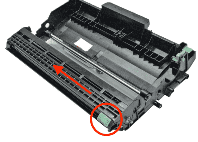 Drum Error Slide the Green Tab on the Drum Unit