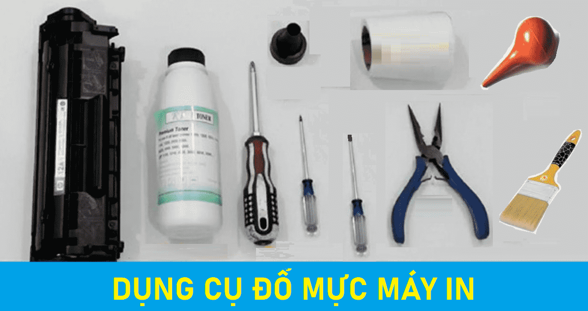 dụng cụ thay mực