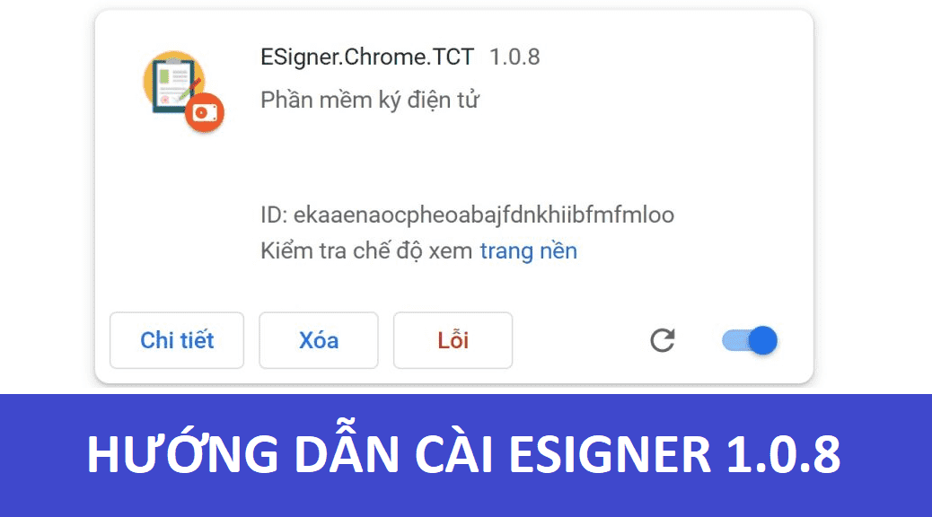 hướng dẫn cài eSigner 1.0.8