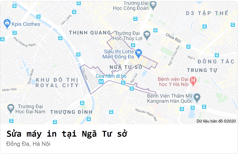 Sửa máy in tại Ngã Tư Sở