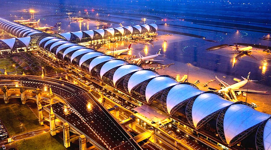 Sân bay quốc tế Suvarnabhumi - Kinh nghiệm du lịch Bangkok giá rẻ