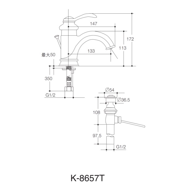 hướng dẫn lắp đặt vòi chậu kohler 8657 t