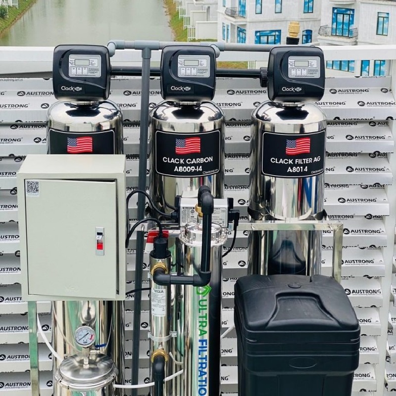 Bộ Lọc Tổng Nước Sinh Hoạt Đầu Nguồn Tự Động Sục Rửa Cao Cấp
