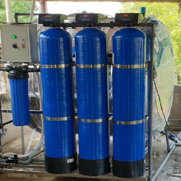 Bộ lọc tổng nước sinh hoạt đầu nguồn tự động sục rửa HK104TD