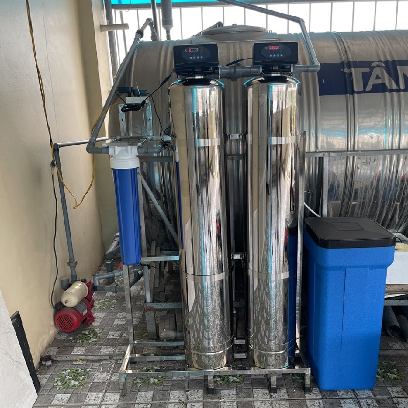 Bộ lọc tổng nước sinh hoạt đầu nguồn tự động sục rửa HK105TD
