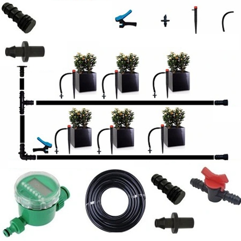 Bộ tưới nhỏ giọt tự động không dùng điện cho ban công 5 đầu tưới