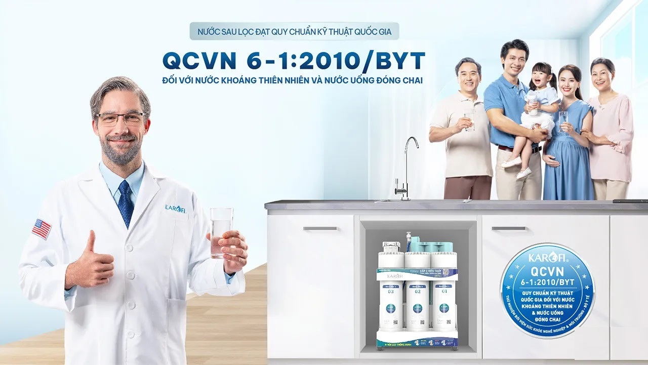 chất lượng nước sau  lọc của máy lọc nước karofi
