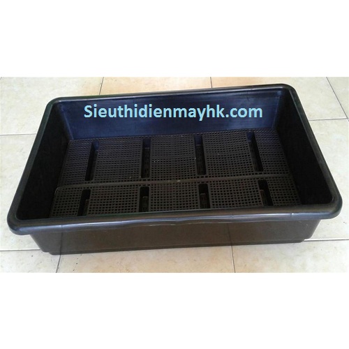 Chậu trồng rau thông minh cỡ lớn kích thước 68 x 43 x 18 màu đen