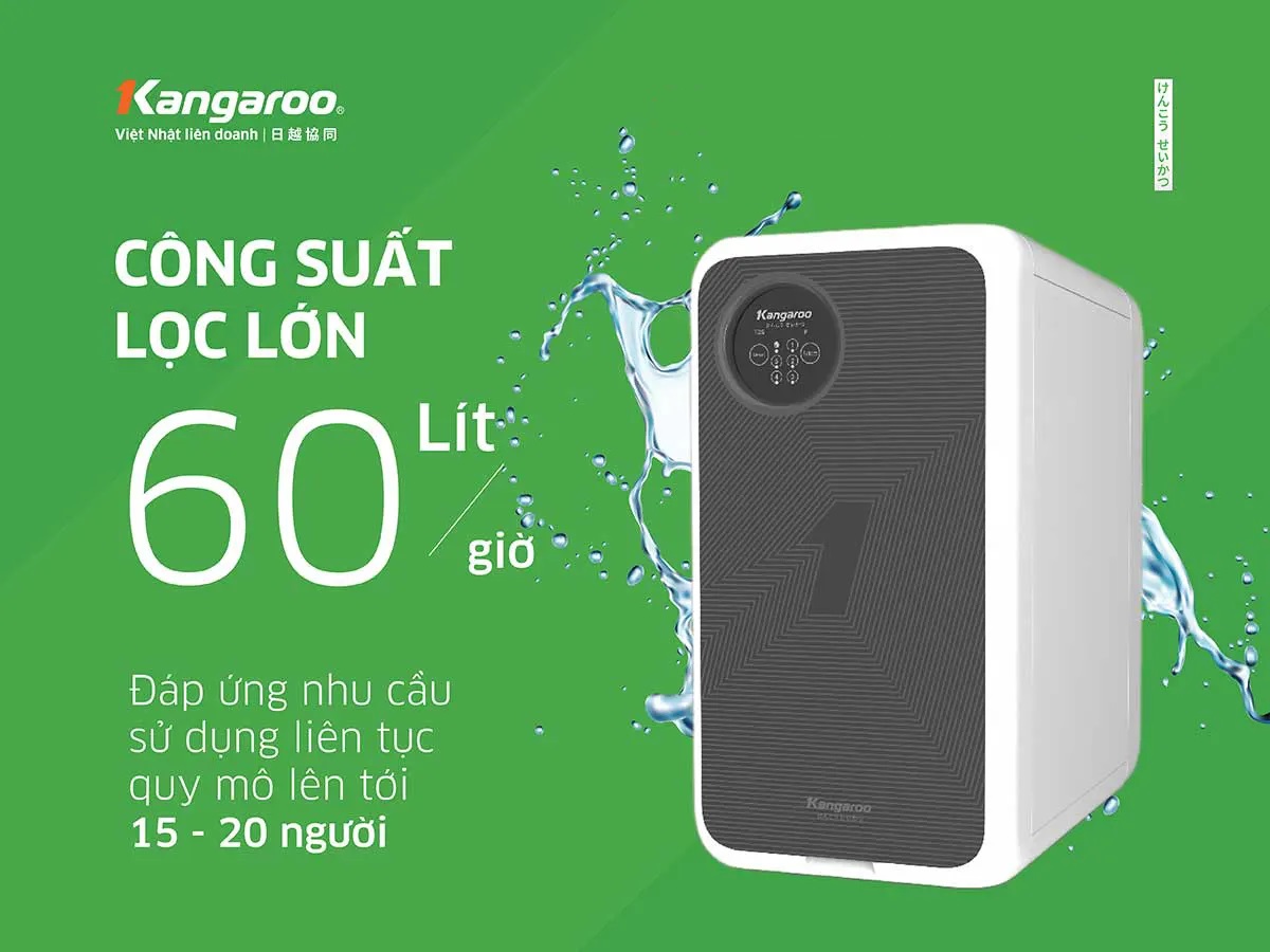 Công suất Máy lọc nước Kangaroo Hydrogen KG400US