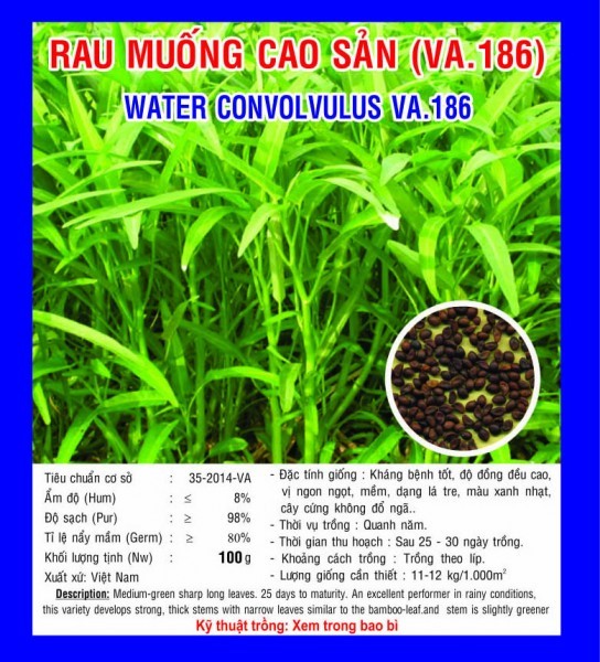 gói hạt giống rau mống cao sản