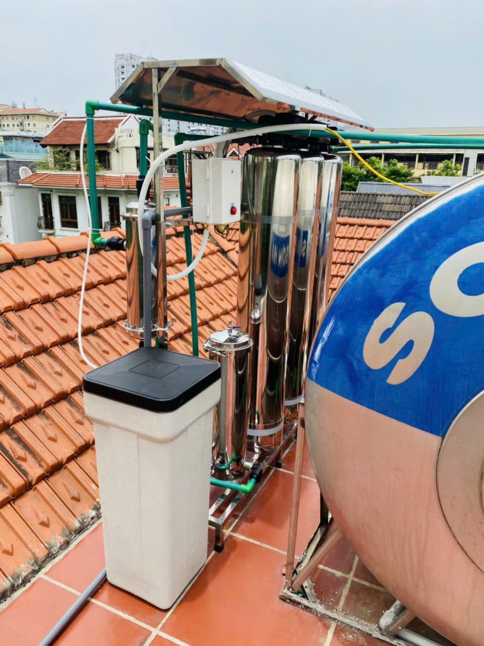 Hệ thống lọc tổng đầu nguồn đa tầng siêu sạch màng Nano UF 5 cấp