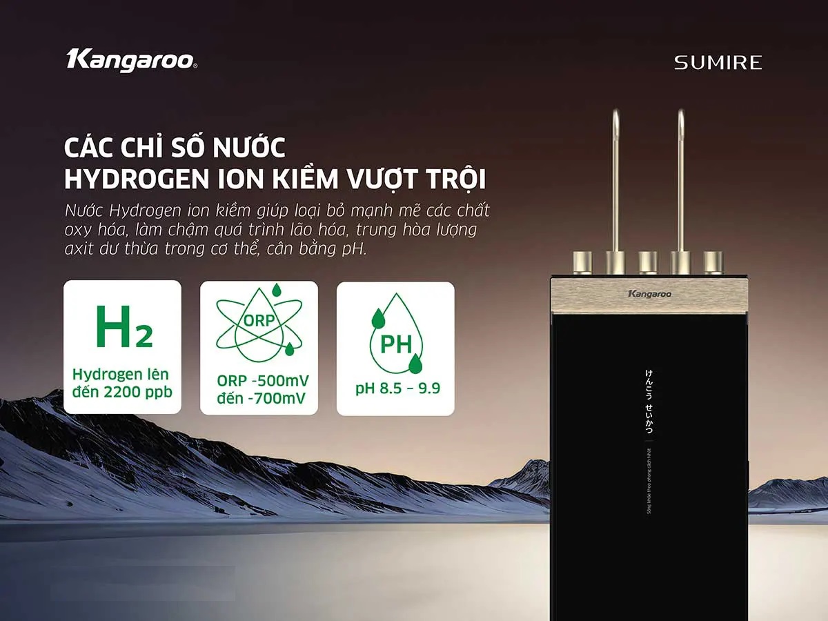 Kangaroo Hydrogen ion kiềm KGHC12A3