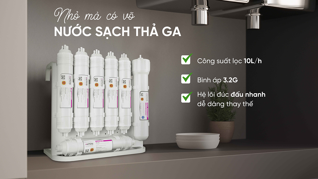 công suất máy lọc nước mutosi