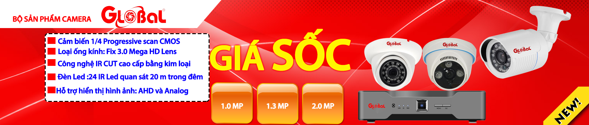 sản phẩm camera ahd golbal