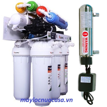 Máy lọc nước Jenpec 10 lõi lọc Mix 8000 C UV