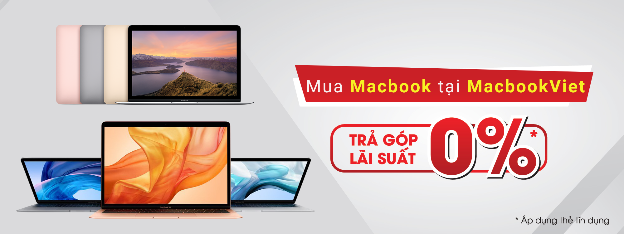 Mua macbook trả góp 0%