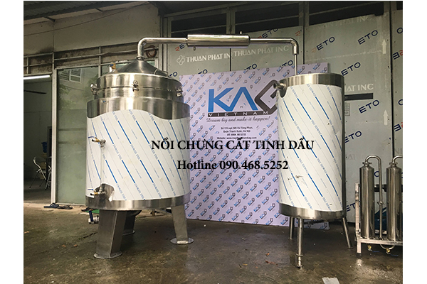 Hệ thống chưng cất tinh dầu tự động, chiết xuất nhiều loại tinh dầu với hàm lượng cao