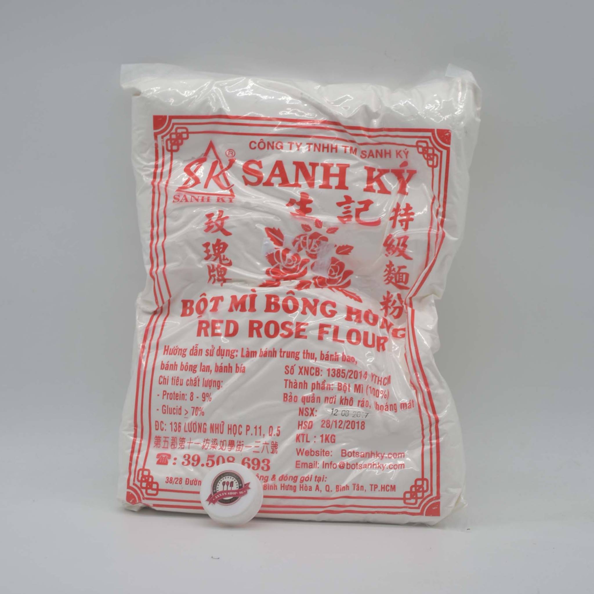Bột mì Bông hồng đỏ sanh ký 1kg