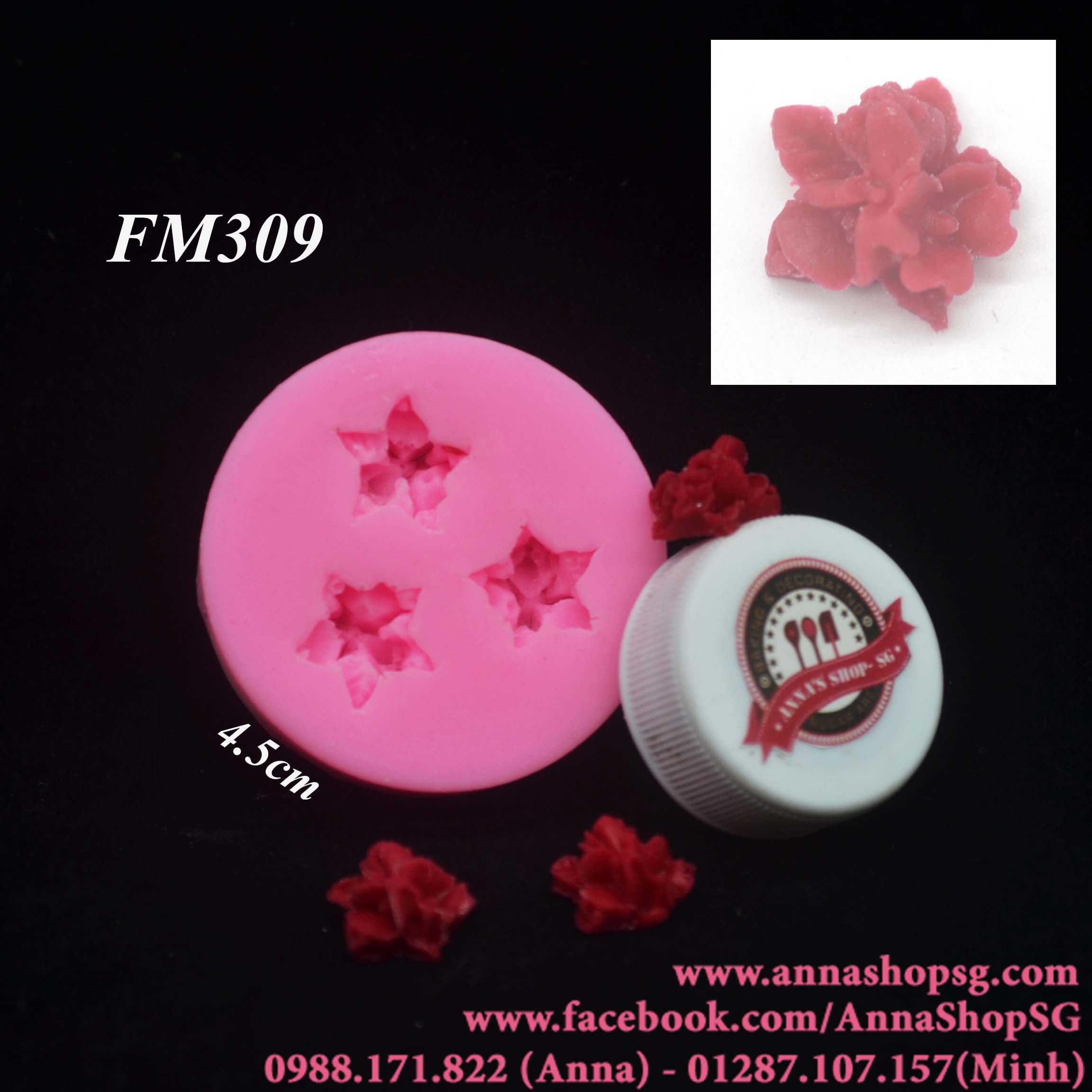 KHUÔN 3 HOA NHÍ FM309