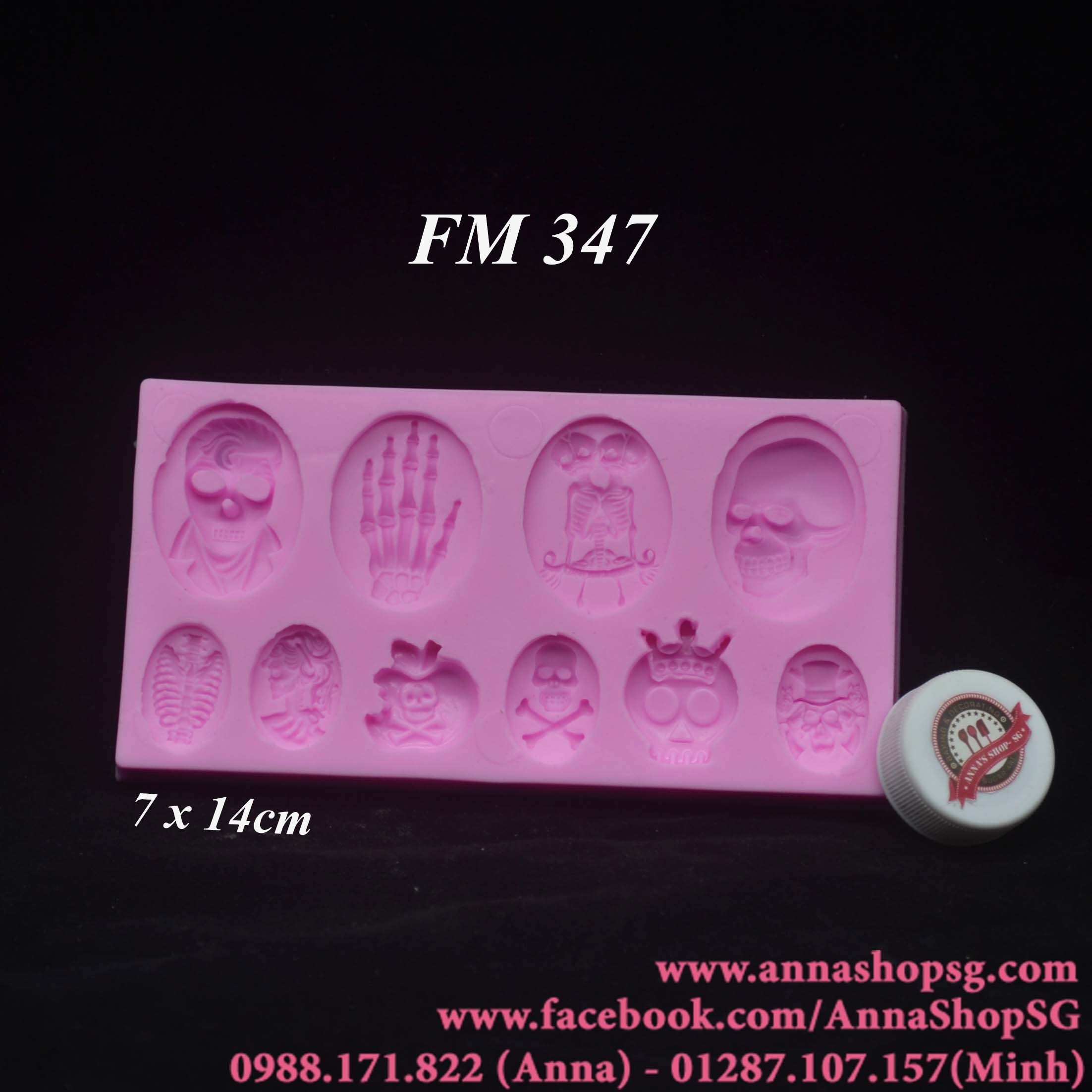 KHUÔN HALLOWEEN TỔNG HỢP FM347