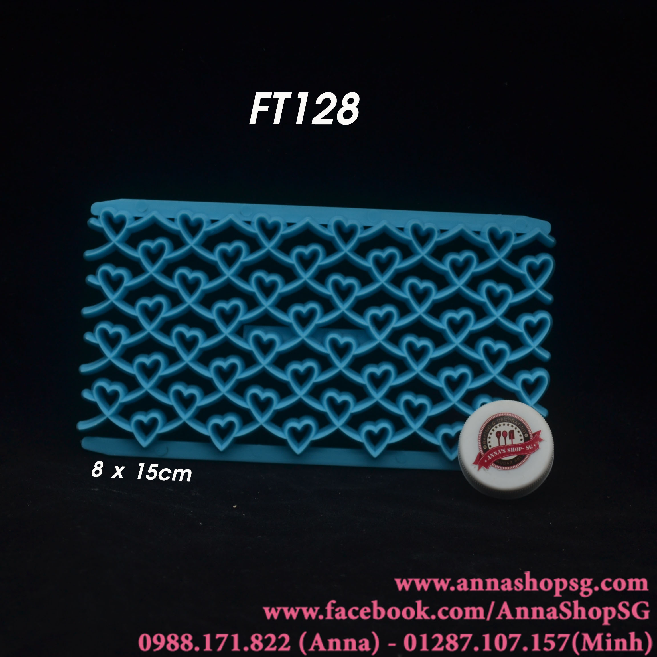 FT128 MIẾNG ẤN TẠO HOA VĂN