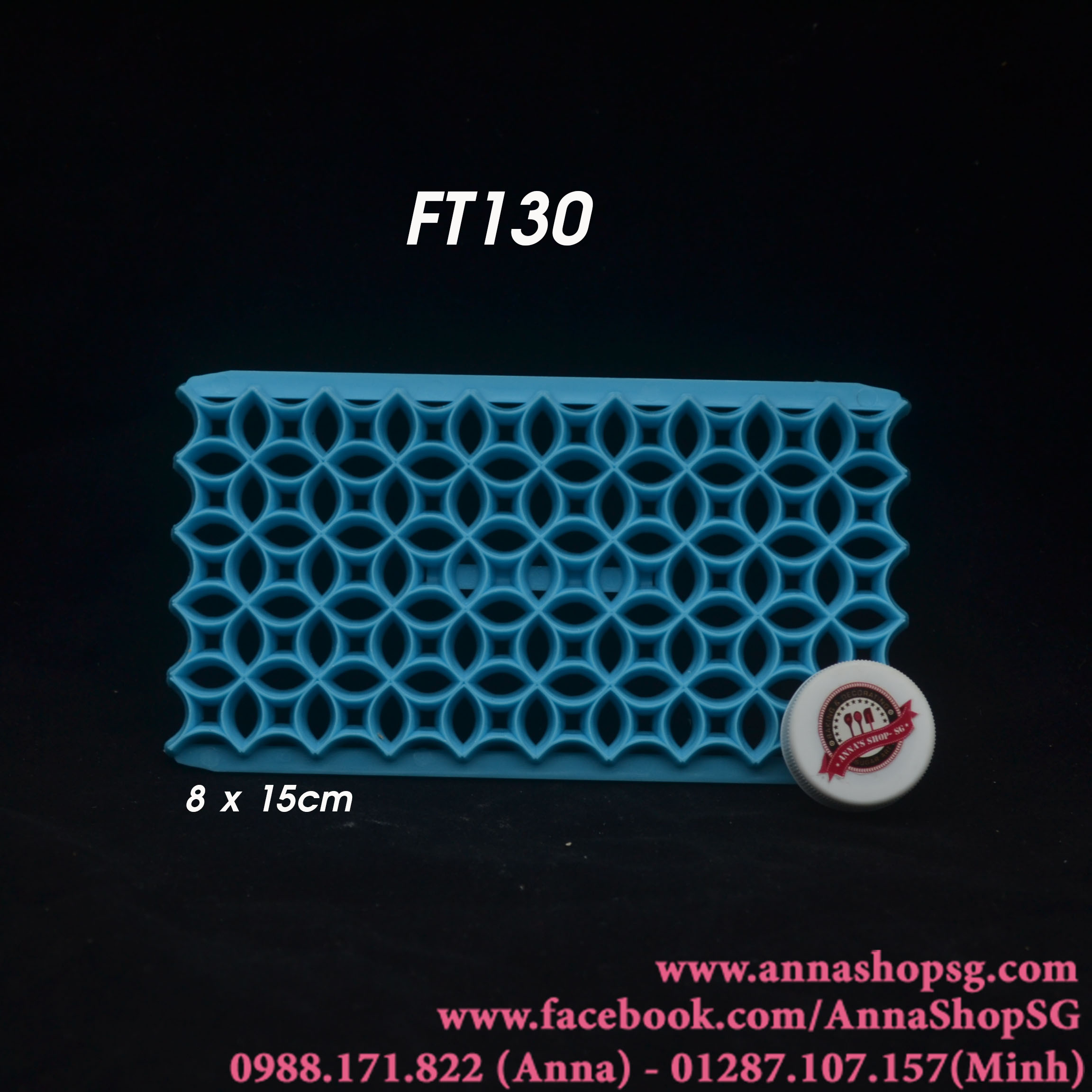 FT130 MIẾNG ẤN TẠO HOA VĂN