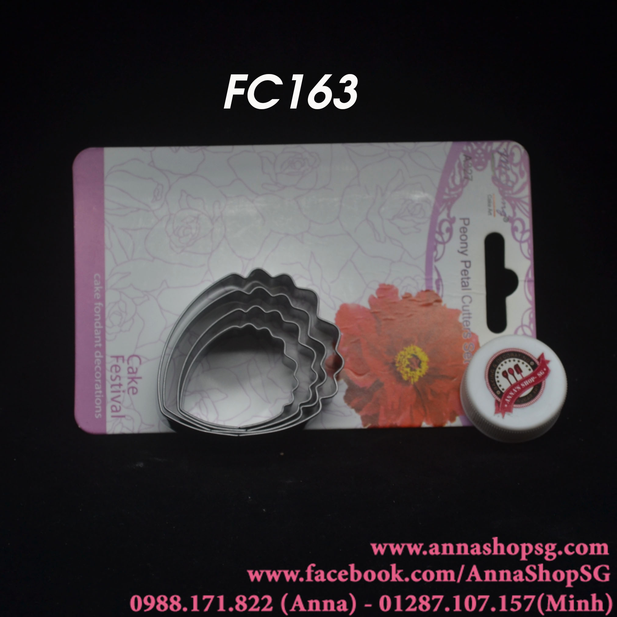 KHUÔN CẮT PEONY CÁNH MỞ FC163