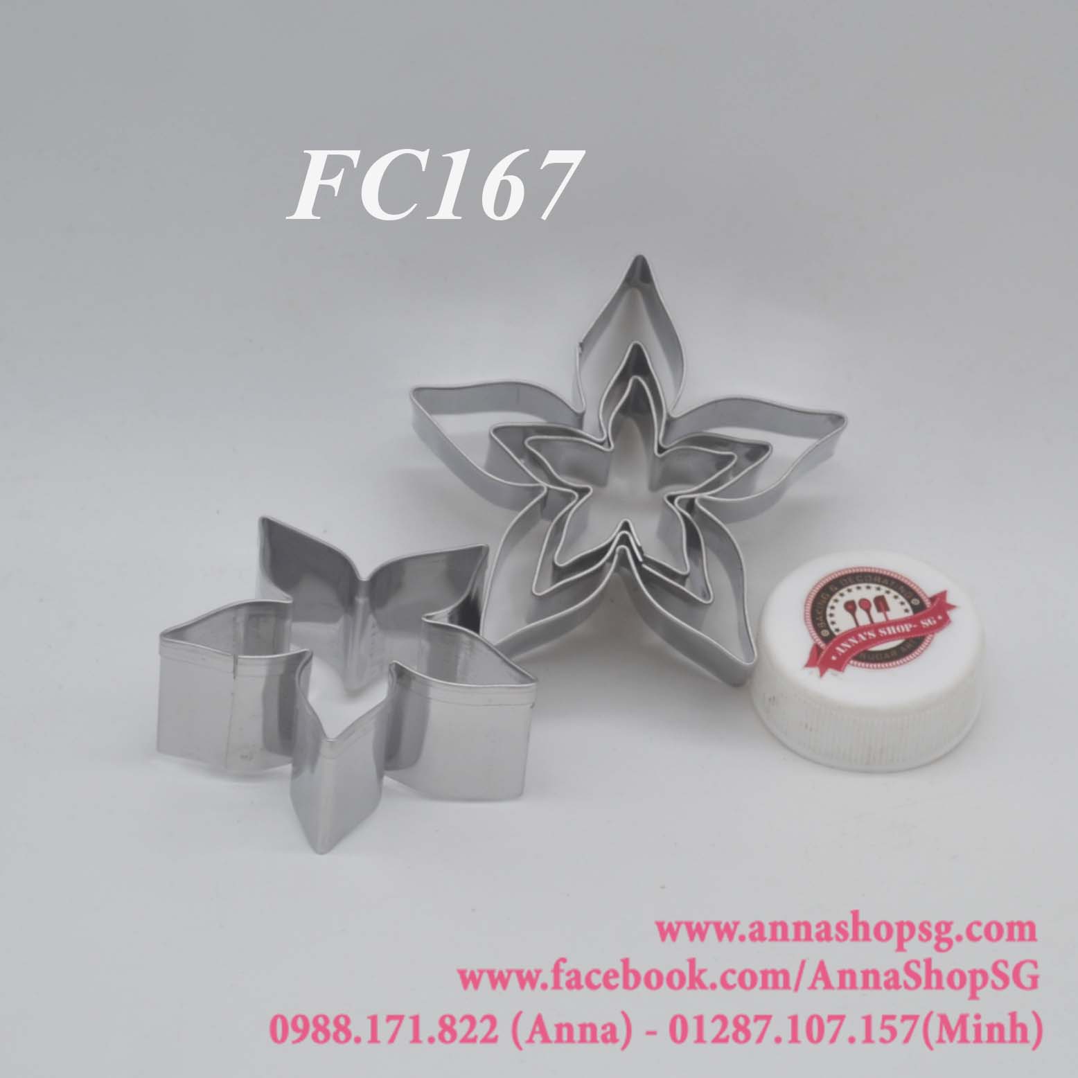 SET CUTTER ĐÀI HOA INOX FC167