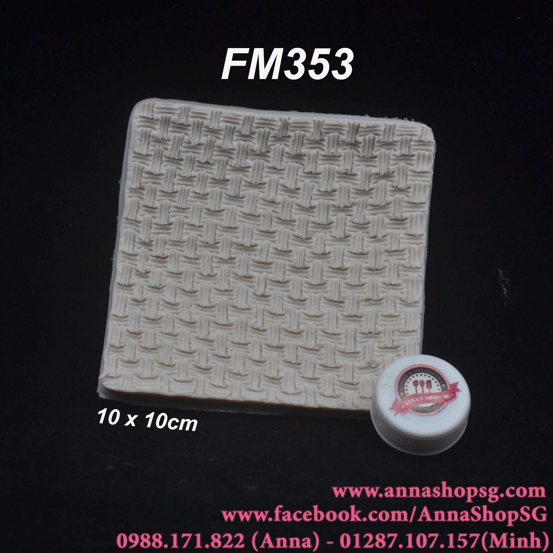MIẾNG TẠO HOA VĂN ĐAN LƯỚI FM353