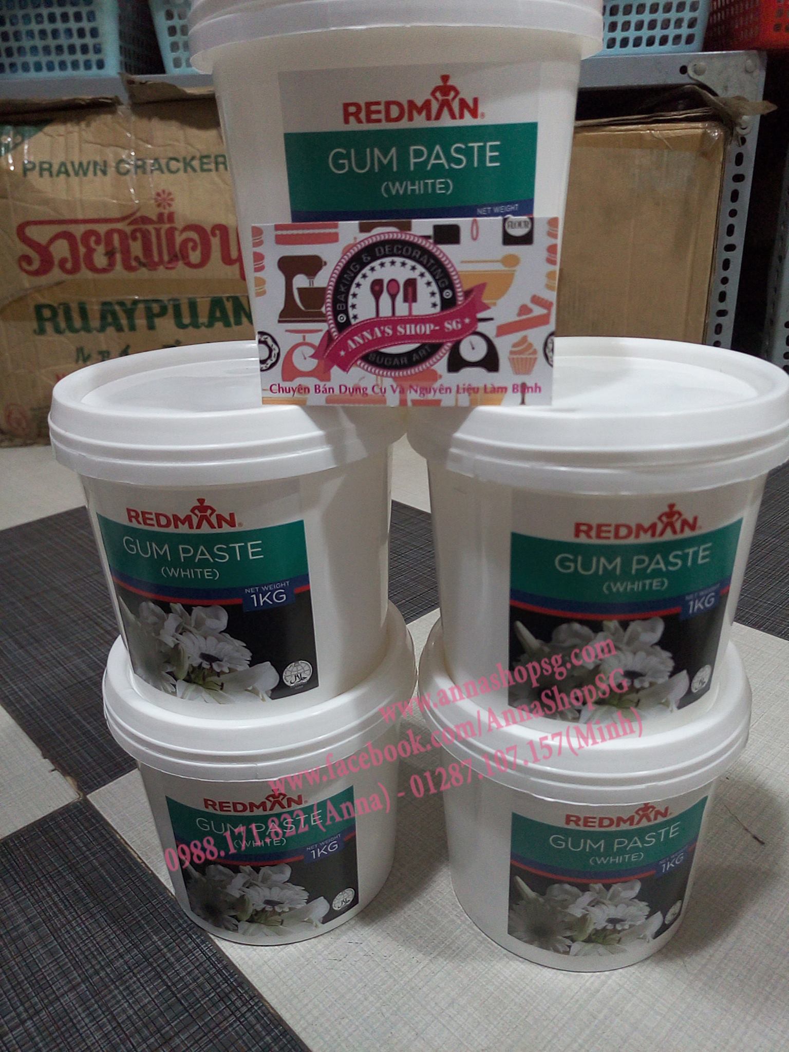 GUMPASTE TRẮNG REDMAN 1KG
