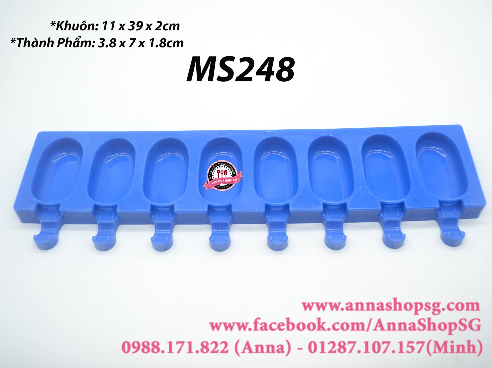 KHUÔN 8 KEM NHỎ MS248