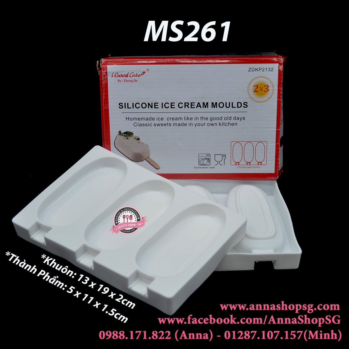 KHUÔN 3 KEM LỚN MS261