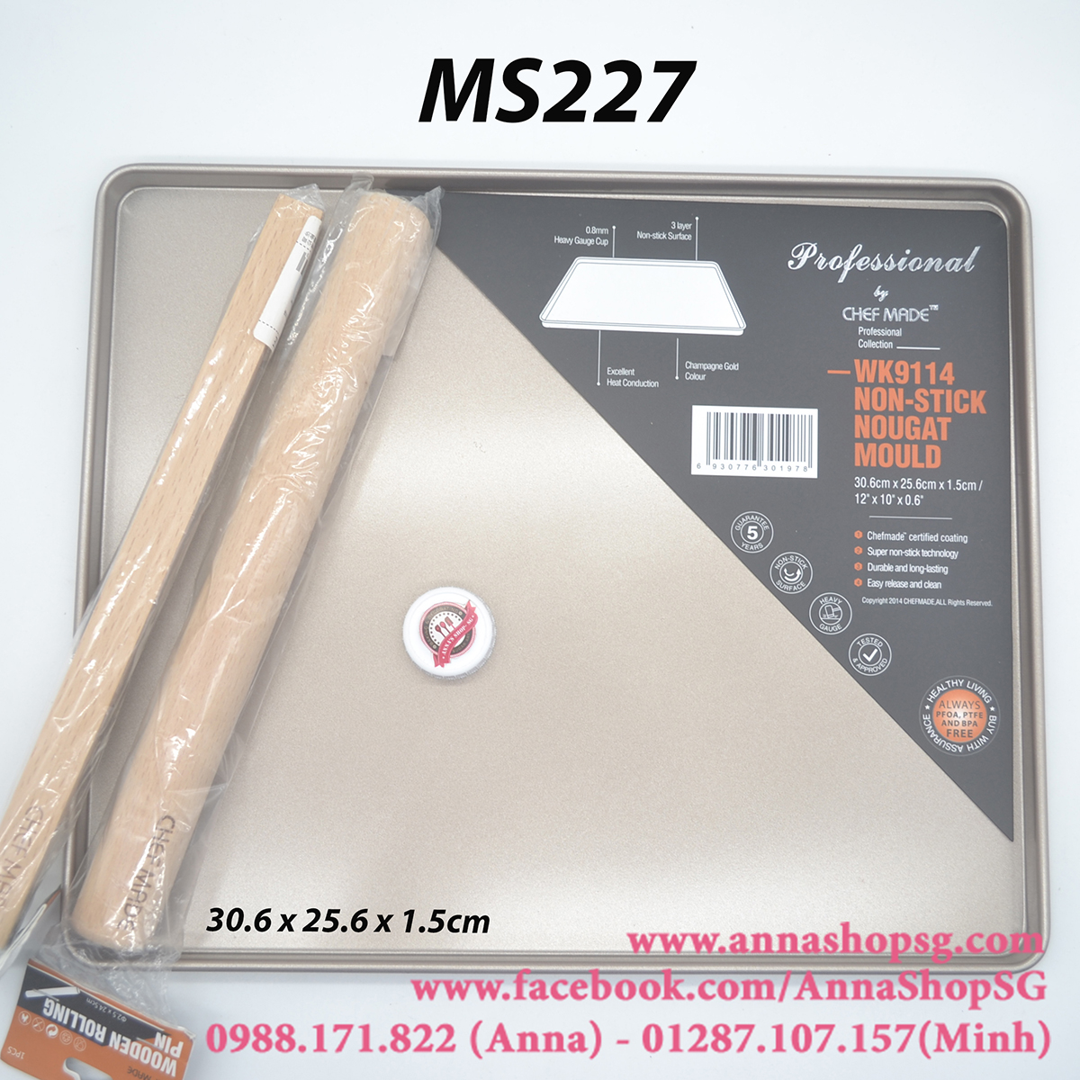 KHUÔN LÀM KẸO CHỐNG DÍNH MS227