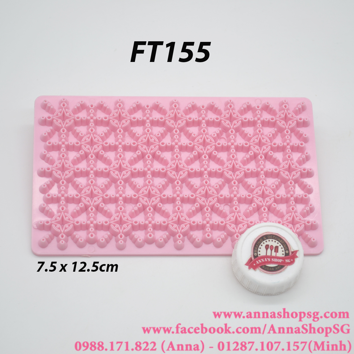 FT155 MIẾNG ẤN TẠO HOA VĂN