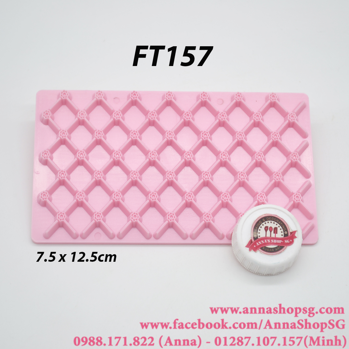 FT157 MIẾNG ẤN TẠO HOA VĂN