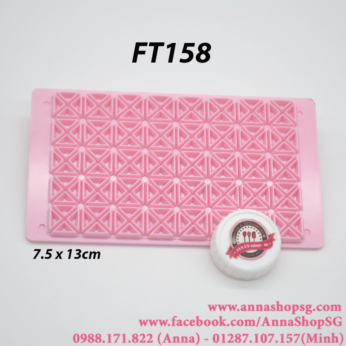 FT158 MIẾNG ẤN TẠO HOA VĂN