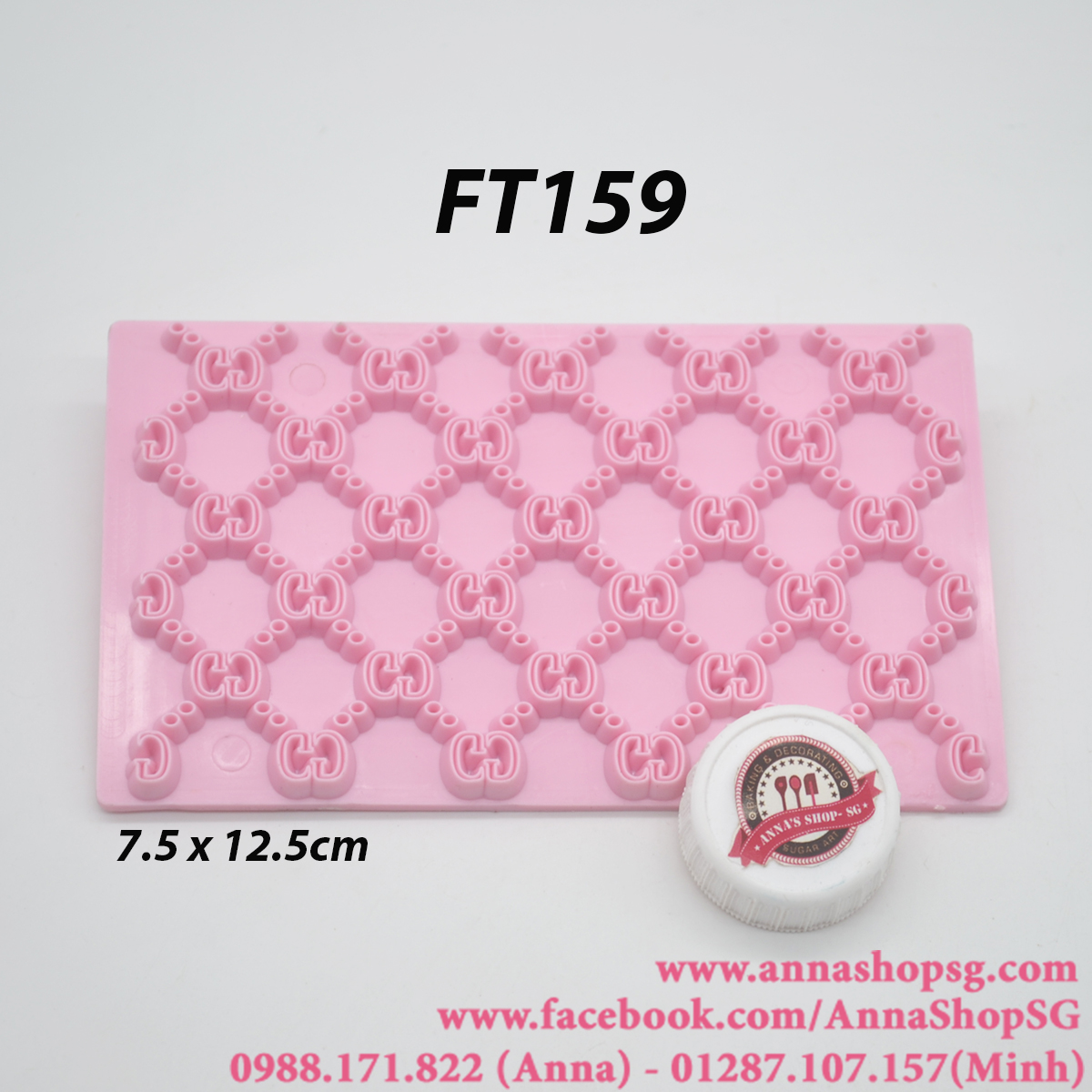 FT159 MIẾNG ẤN TẠO HOA VĂN