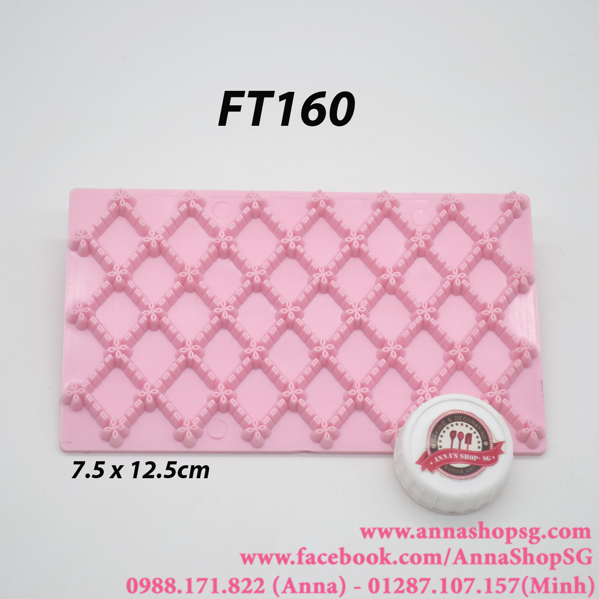 FT160 MIẾNG ẤN TẠO HOA VĂN